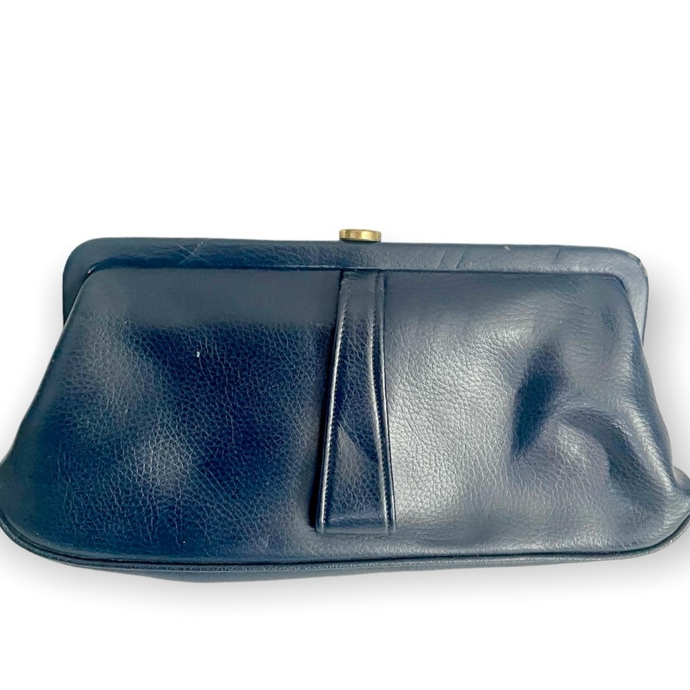 Vintage MCM Theodor California Navy Clutch Purse